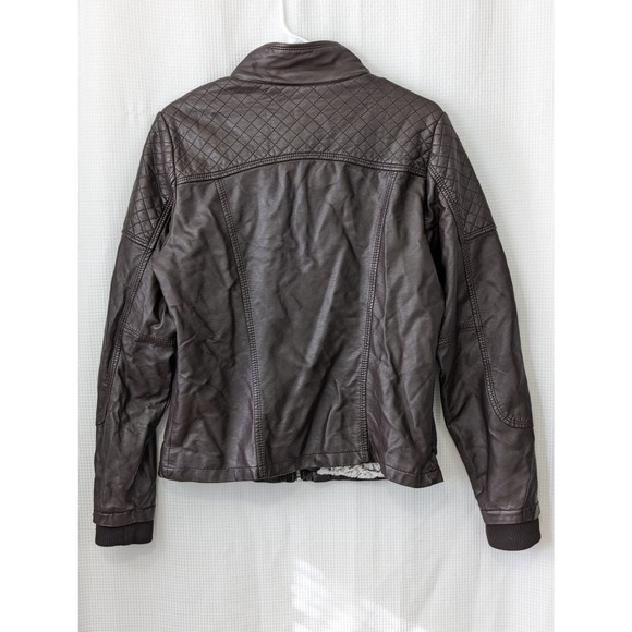 YMI Women's Brown Leather Jacket - Picture 9 of 10